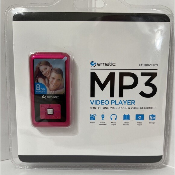 MP3 Video Player 8GB Color Red. New Sealed !!!! - Picture 1 of 2